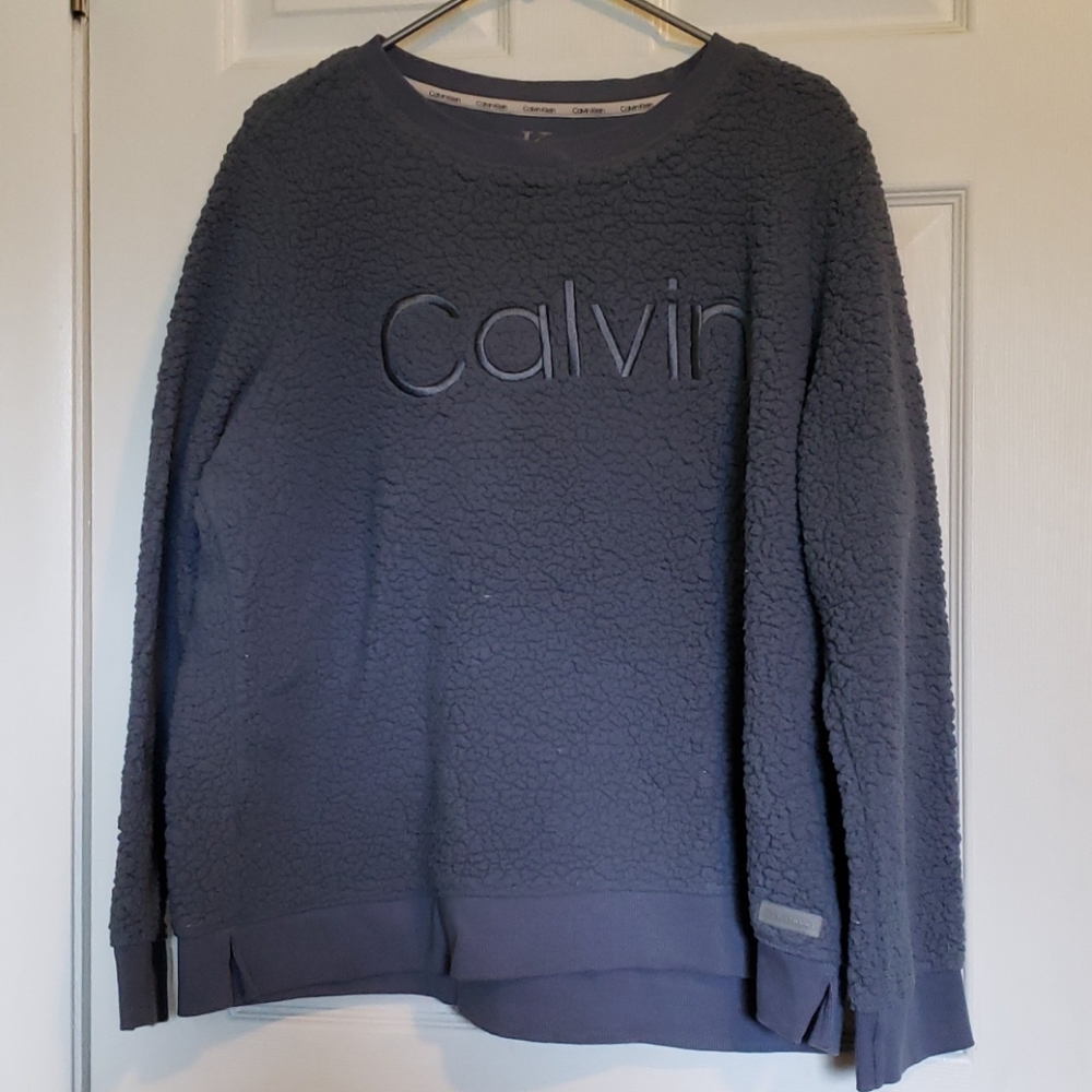 Calvin Klein fuzzy sweatshirt